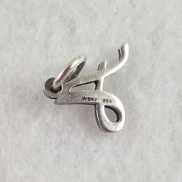 James Avery Script Initial "A" Charm Sterling Silver 925 - Picture 2 of 2